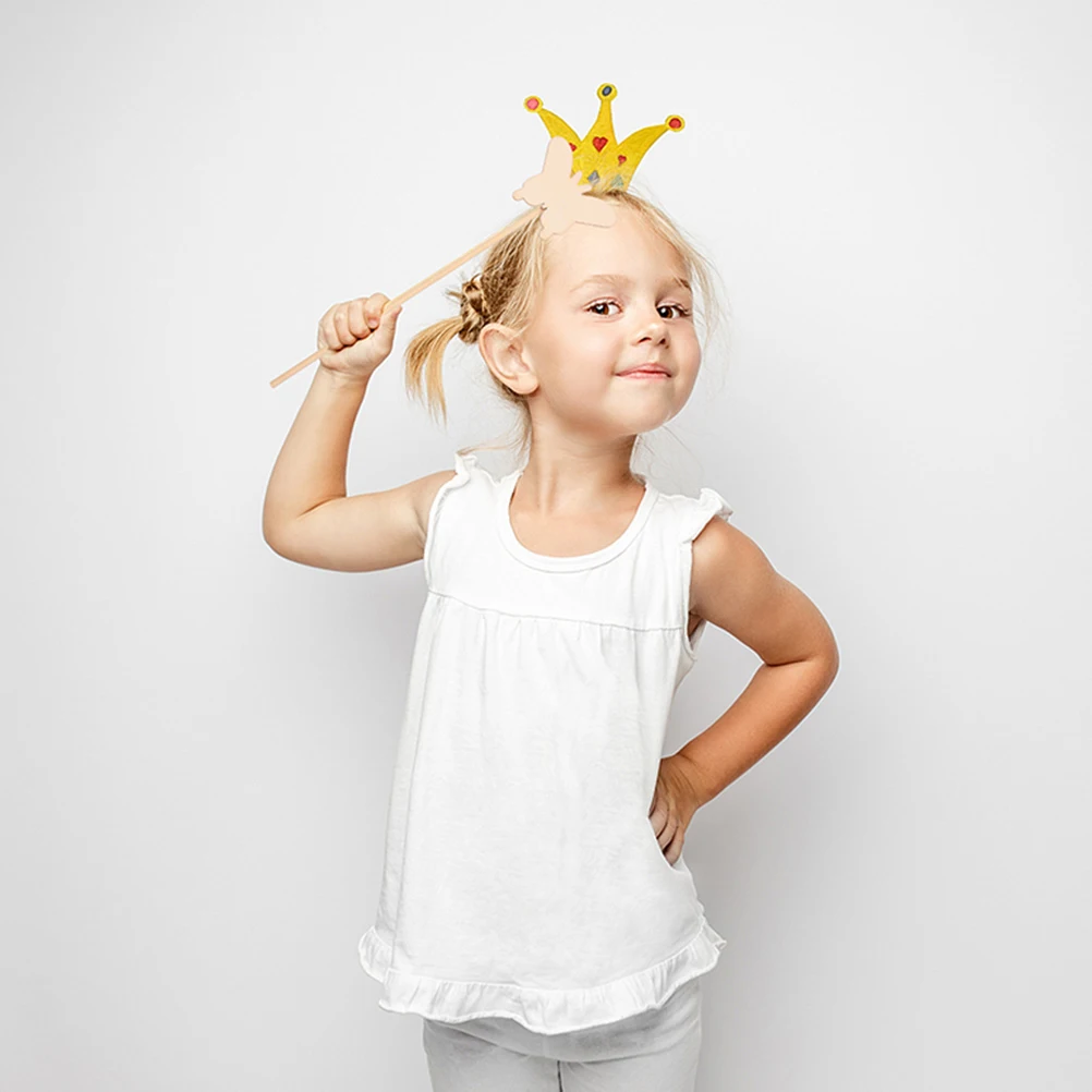 Деревянная палочка принцессы Ipetboom волшебная сделай сам звезда луна Бабочка