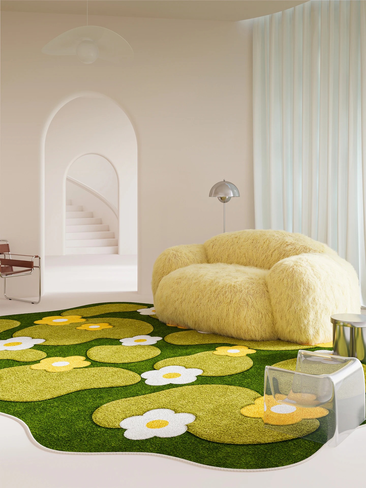 

Пушистый ковёр для дома из полиэстера