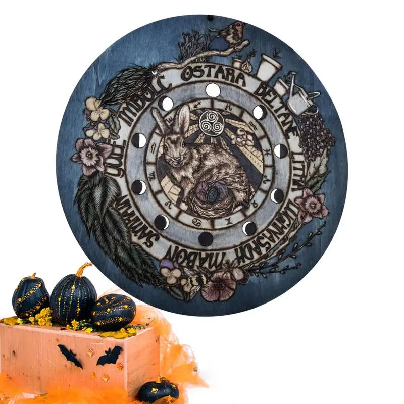 

Halloween Door Sign Halloween Front Door Hanger Decor 31cm/12.2inch Scary Wooden Plates Rustic Party Supplies For Indoor Outdoor