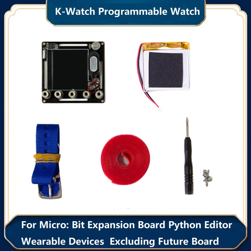 

K-Watch программируемая планшетофон для Micro:Bit Плата расширения, редактор переносных устройств Python-синий