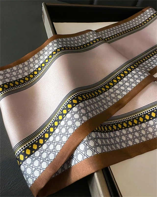 Imprime Floral 14X147 см Длинный рубанный платок En Soie Femmes Cou Foulards Bandeau Femme Maigre Foulard Bandeau De Cheveux Cou Crav (art.: 3920cde905903) - 3920cde905903