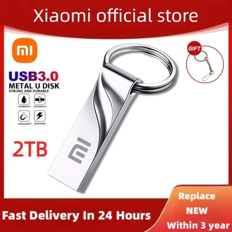 Xiaomi USB 3.2 флэш-накопитель 2 ТБ высокоскоростной 1 металлический водонепроницаемый