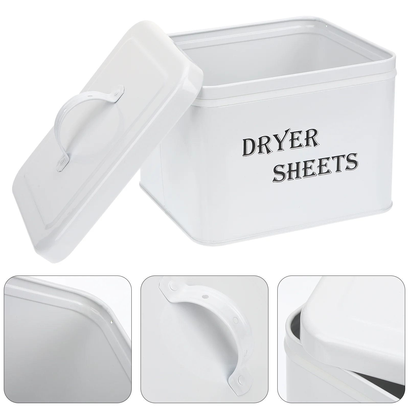 

Laundry Room Organization Drying Sheet Storage Box Clothes Bins Metal Container