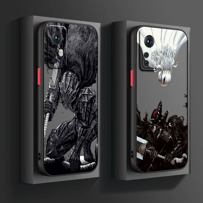 Berserk Guts Fighting матовый полупрозрачный чехол для Xiaomi Mi 13 12 12T 11T 11 11i 10T 10 9T Pro Lite Ultra 5G