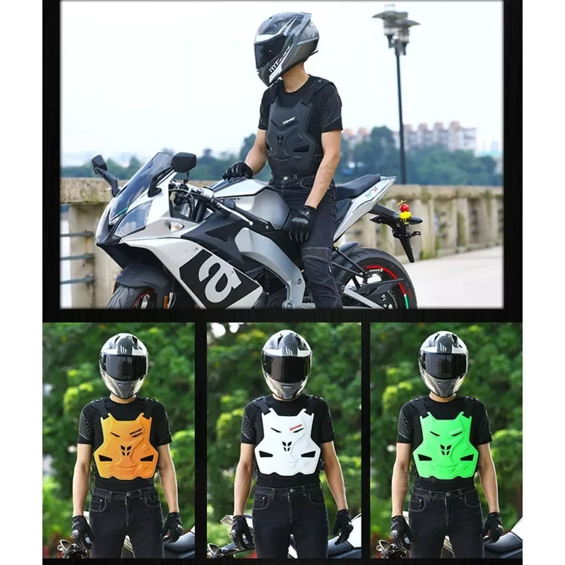 Adult Motorcycle Dirt Bike Body Armor Protective Gear Chest Back Protector Vest enlarge