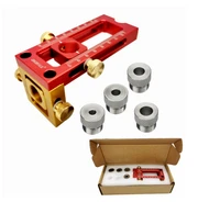 m17d 1set woodworking hinge hole locator accessory tool hinge hole drilling guide wood dowel puncher locator carpentry