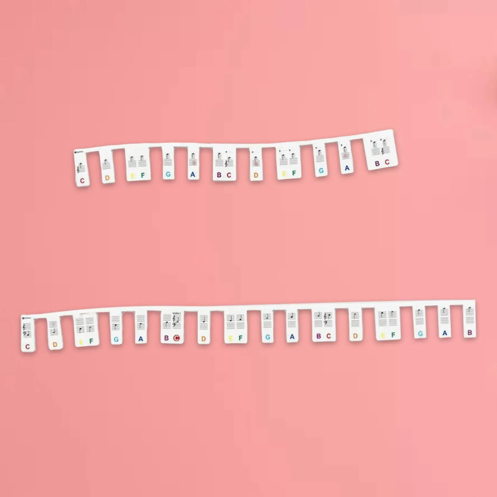 

Silicone Piano Keyboard Stickers 61 Keys Keyboards Chart Guide Accessories