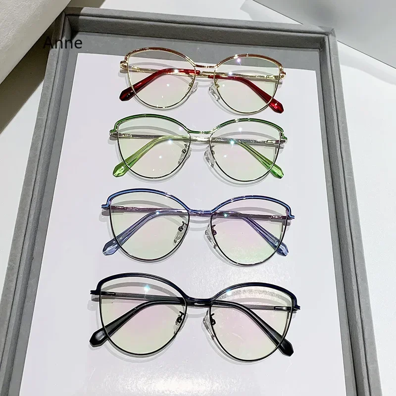 Новые женские очки с защитой от синего света плоские зеркальные излучения модная
