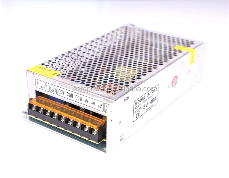 

S-120-3 Switching Power Supply 3V40A 120W Centralized Power Supply Monitoring/billboard /LED DC Voltage Regulator
