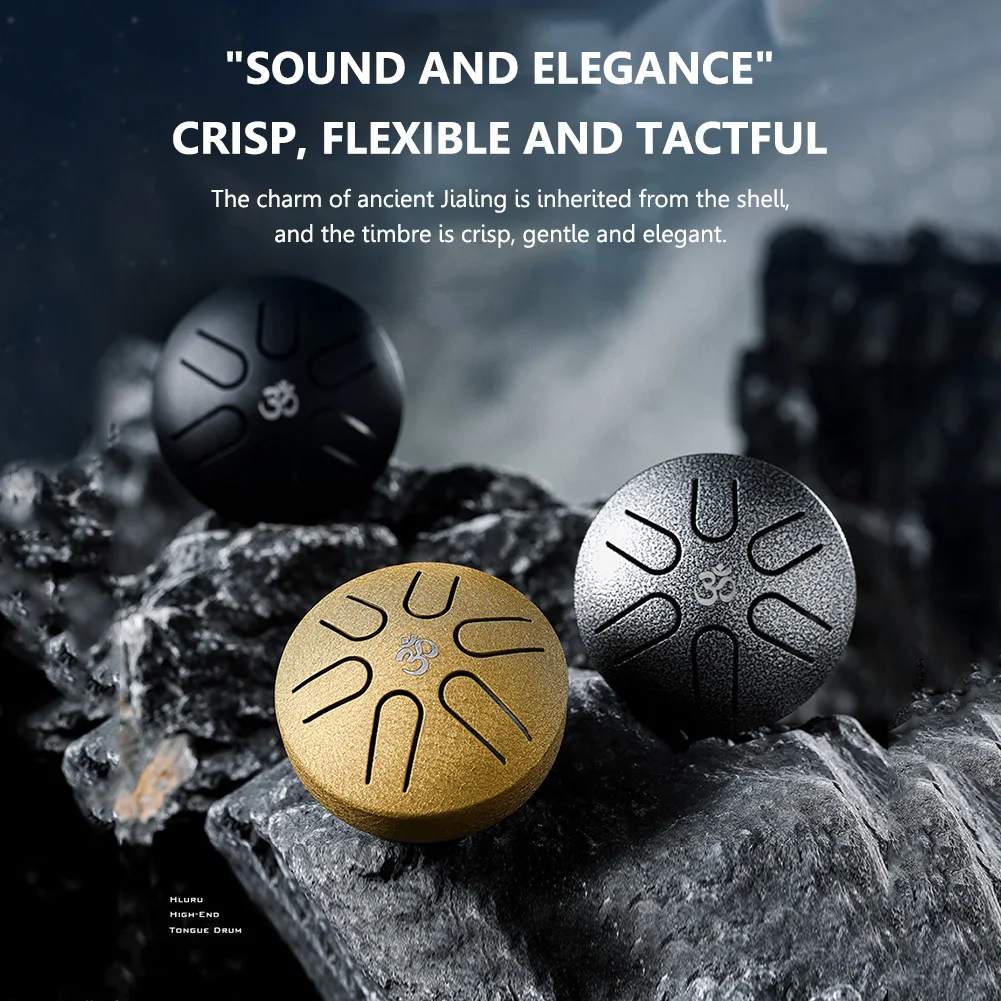 3-дюймовый 6-тоновый стальной барабан для язычка мини-ручной барабанная палочка