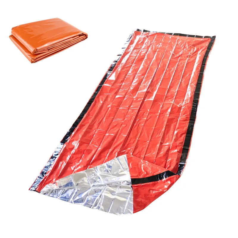 

Outdoor Emergency Sleeping Bag Emergency Bivy Sack Hiking Camping Gear Thermal Bivy Sack First Aid Rescue Kit Mylar Blanket