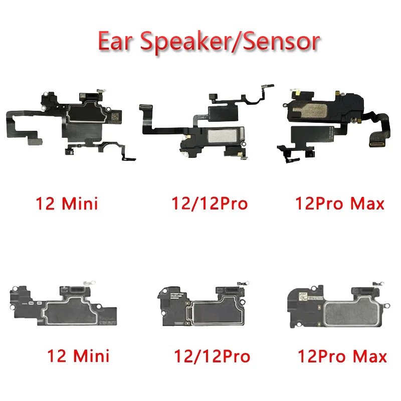 Original Ear Earpiece Flex For iPhone 12 12 Mini 12 Pro Max Proximity Light Sensor Sound Earphone Flex Cable Assembly parts enlarge