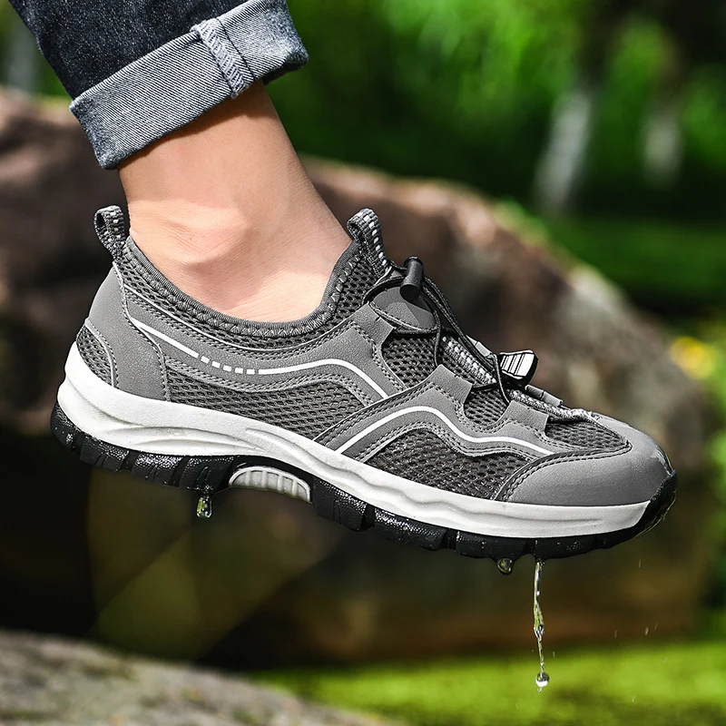 

Мужские Нескользящие кроссовки, износостойкие, для пешего туризма, скалолазания, треккинга, уличная дышащая удобная обувь для восхождения