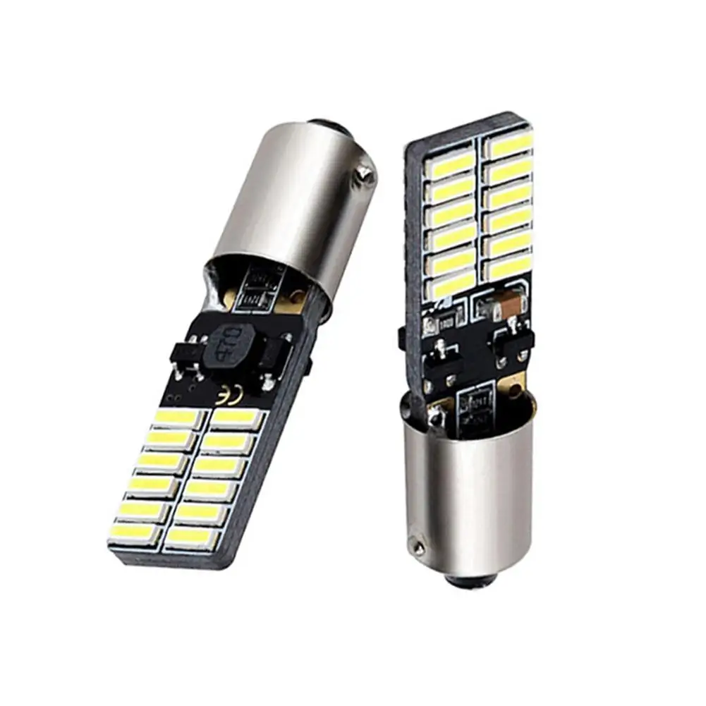 

1 Pair Car Led Highlight BA9S 4014 24SMD Width Light Reading Lamp Indoor Modified License Plate Light