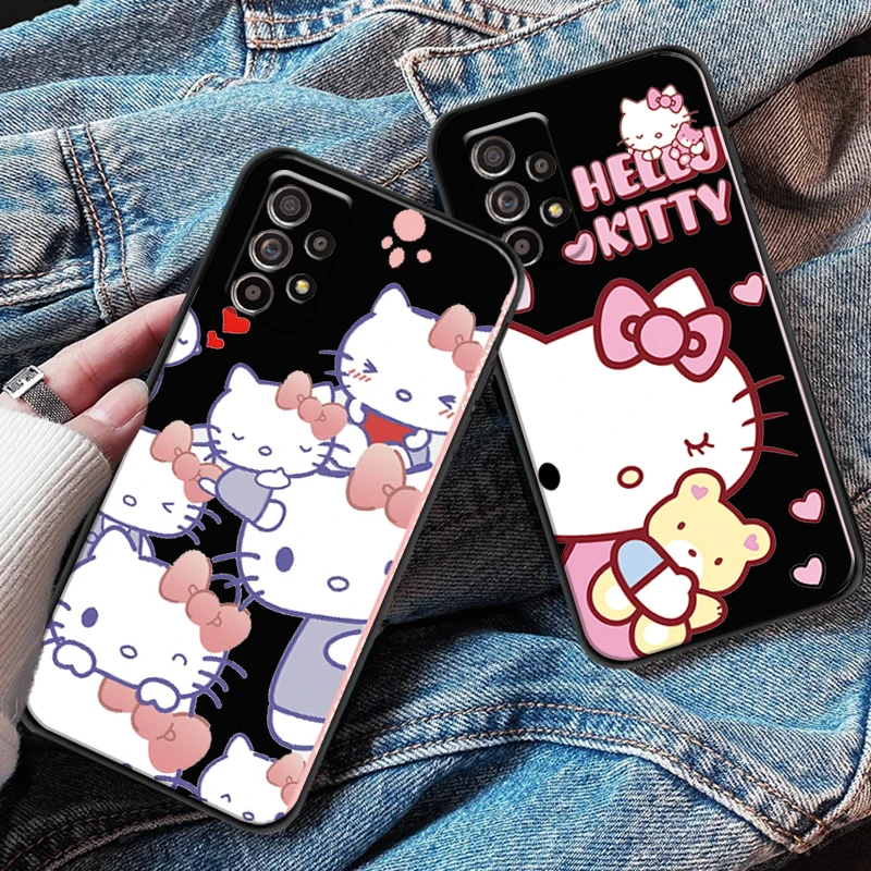 

Hello Kitty Pink Cute For Samsung S8 S9 Plus S10 S10E S20 S21 FE Lite Ultra Plus Phone Case Funda Back Silicone Cover Coque