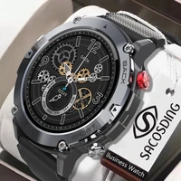 2022 military style sports smart watch men ip68 waterproof smartwatch men multi sport mode outdoor monitor heart rate watches