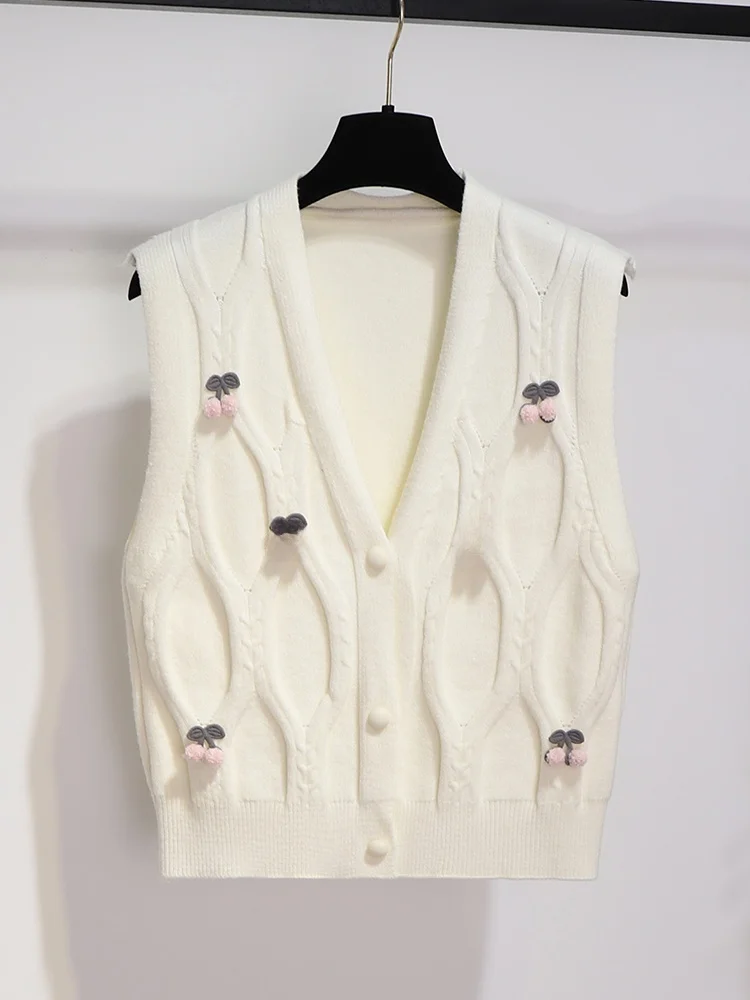 Белое изящное вязаное платье комплект из двух предметов женский осенне-зимний 2024