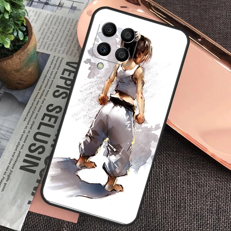 Фото Японский боевой чехол для каратэ Girl для Samsung Galaxy M32 M31 M12 M52 M13 M33 M53 M11 M51 M15 M55 M14 M34 M54 M20 M30s №3