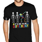 Топ, осведомленность об аутизме, это можно сделать другим, футболка с принтом Kawaii, размер d, аниме футболка для мужчин, женщин, большие размеры, черная футболка