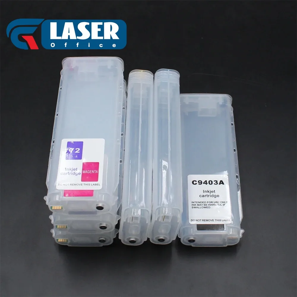 Чернильные картриджи с дугой для принтера HP Designjet T610 T620 T770 T790 T1100 T1300 T2300