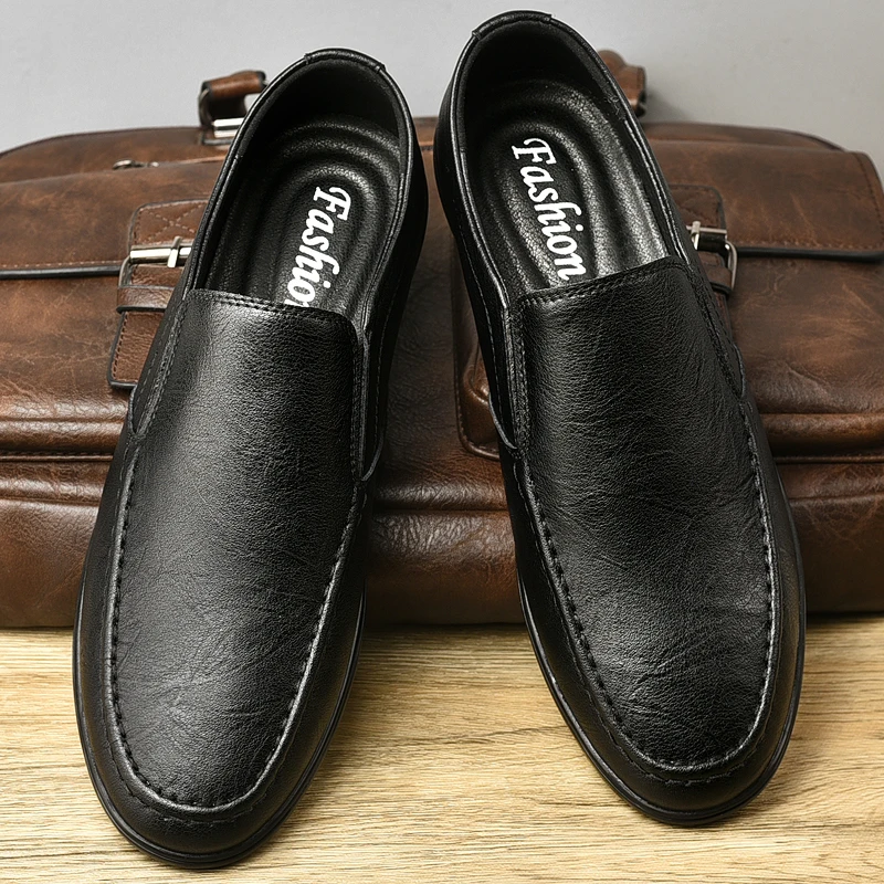 

men loafers slip on Classic Office Business Men's Shoes LuxuryFashion Elegant Formal dress Oxford Shoes for Men moccasins