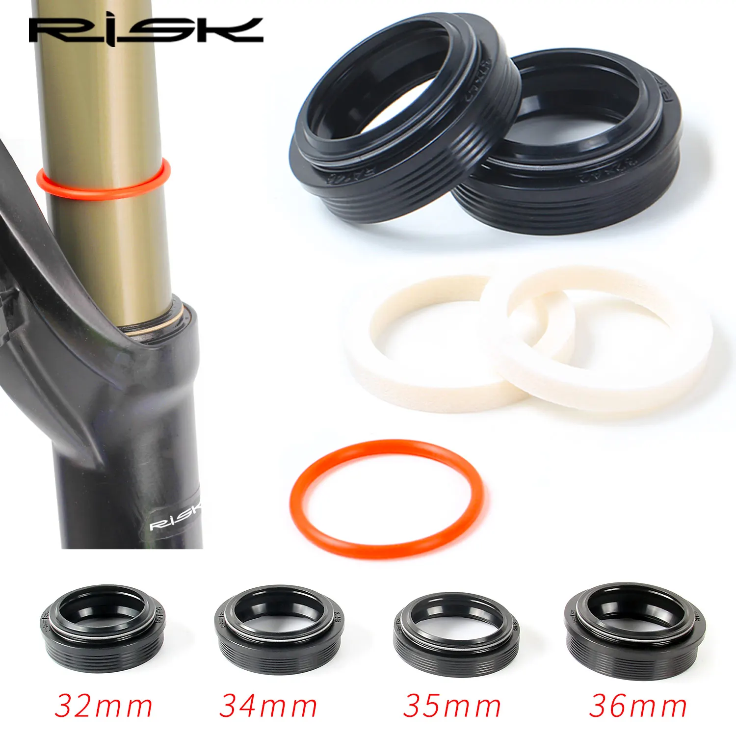 

Bicycle Front Fork Dust Seal 32mm 34 35 36mm Dust Seal&Foam Ring For Fox/Rockshox/Magura/X-fusion/Manitou Fork Repair Kits Parts