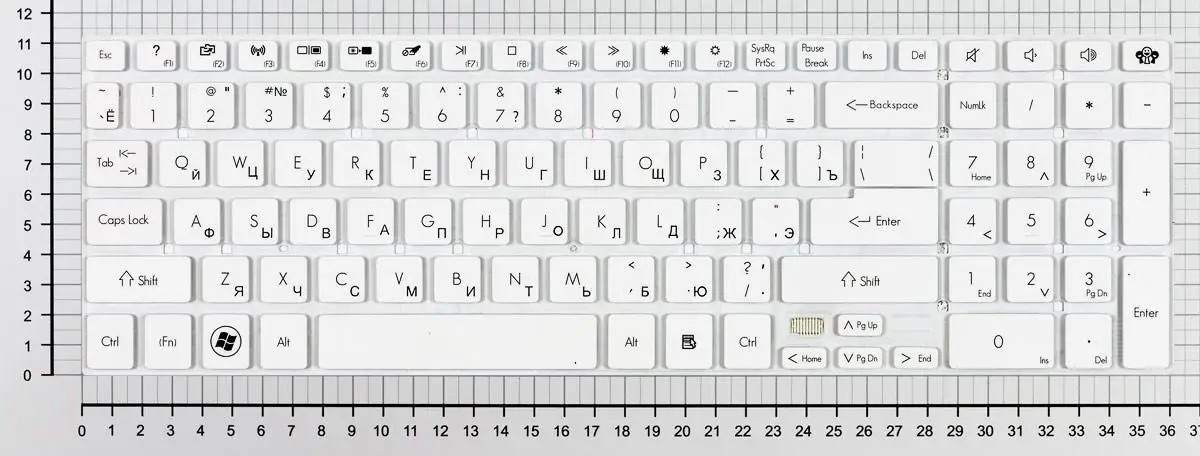 Клавиатура для Packard Bell Easynote TV43HC белая