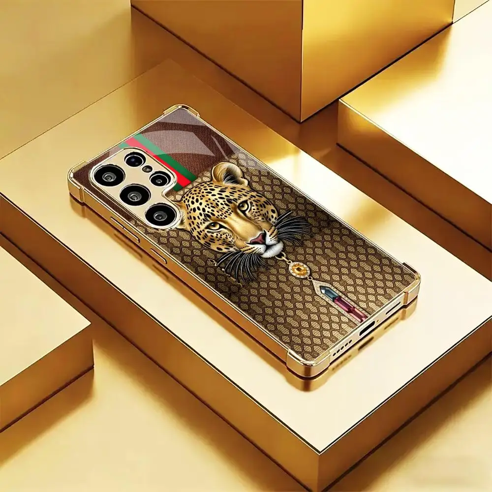 Фото Элитный чехол Leopold из стекла и ТПУ QHD для Samsung Galaxy S26 S25 S24 S23 S22 S21 FE, Ultra, Plus, ударопрочный №4