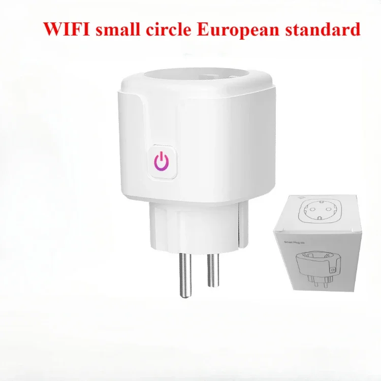 Европейская умная розетка Tuay с Wi-Fi 16 А вилкой для измерения мощности поддерживает