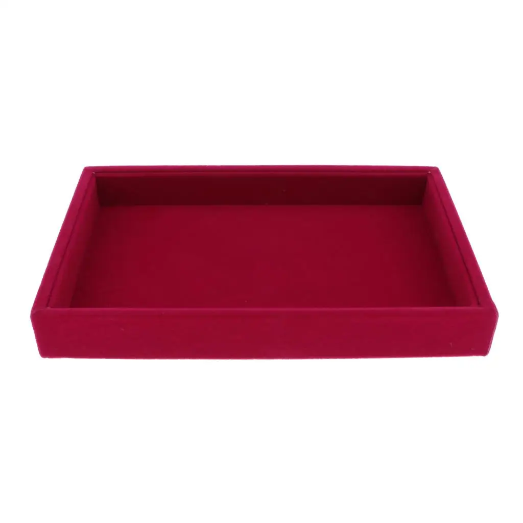 Многофункциональный бархатный поднос для ювелирных изделий витрина-органайзер