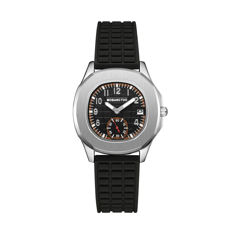 Light luxury Waterproof Women's Watch Parrot Fashion Square Stainless Steel Silicone Strap Quartz Wristwatch Female Clock enlarge