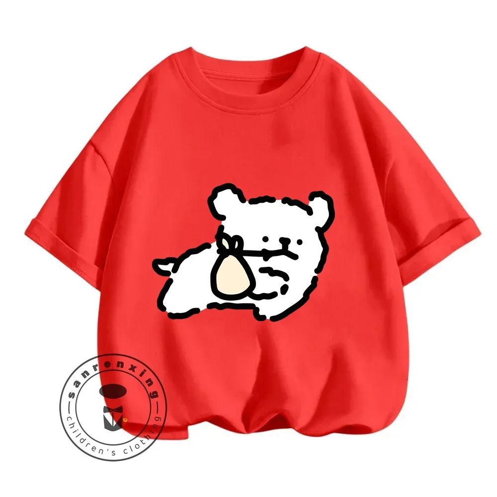 Летний Повседневный Детский Комплект Из Футболки И Шорт С Круглым Вырезом