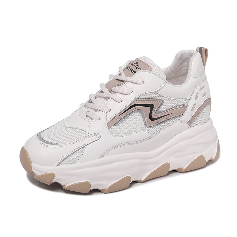 Женские беговые кроссовки из натуральной кожи дышащая Спортивная обувь для бега