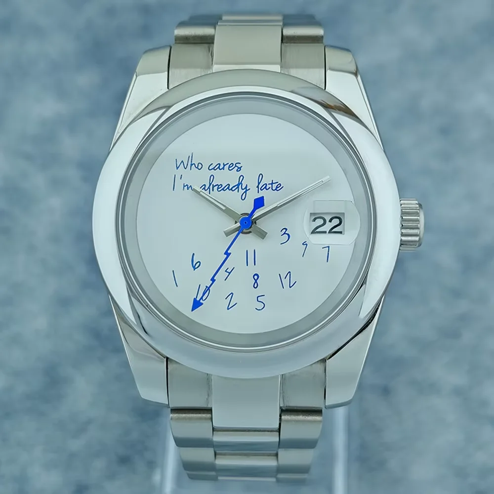 Часы NH35 без логотипа гладкие фоточасы для тех кто ухаживает за ними уже поздно