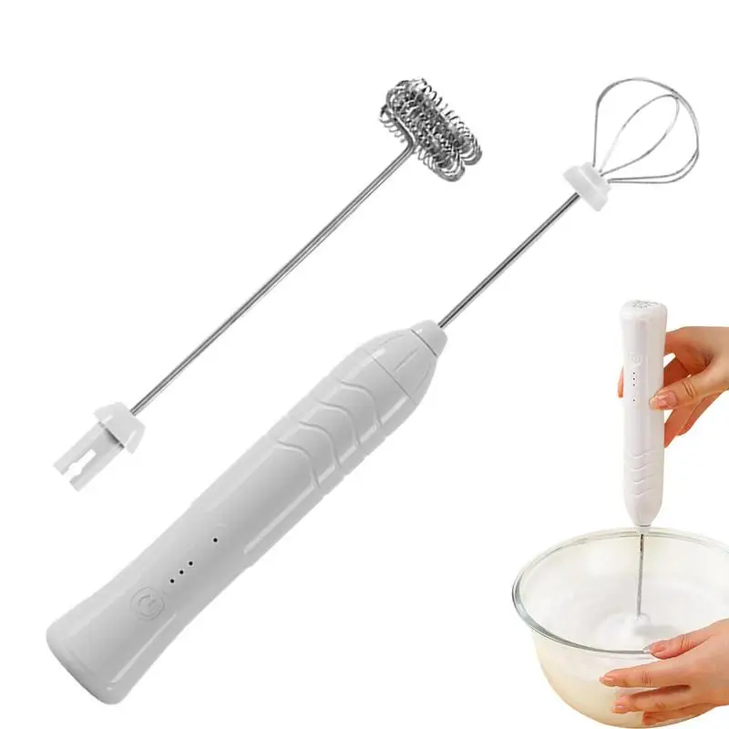 Electrical Milk Frother Cappuccino Creamer Whisk With 3 Speed Handheld Egg Blender Automatic Foaming Mixer Coffee Kitchen Tool