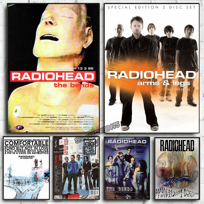 Постер на стену рок-группы радио музыка художественный Ретро ок компьютерный