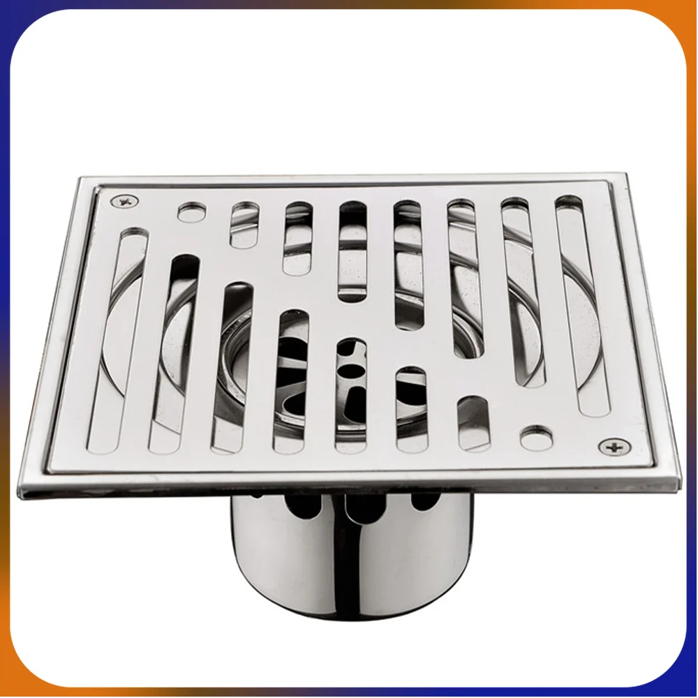 

1PCS SUS 304 Stainless Steel Square Shower Grate Waste Tile Insert Square Floor Waste Grates Bathroom Drains Drain Strainer