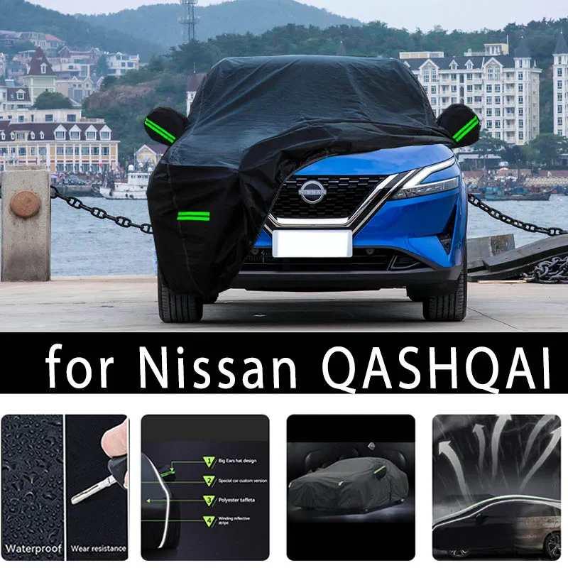 

Наружная защита для NISSAN QASHQAI, полные автомобильные Чехлы, снежный чехол, Солнцезащитный водонепроницаемый пыленепроницаемый внешний автомобильный аксессуар