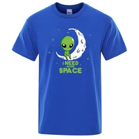 i need more space green alien prints mens t shirts cool o neck tshirts casual big size short sleeves vogue s xxxl t shirt man