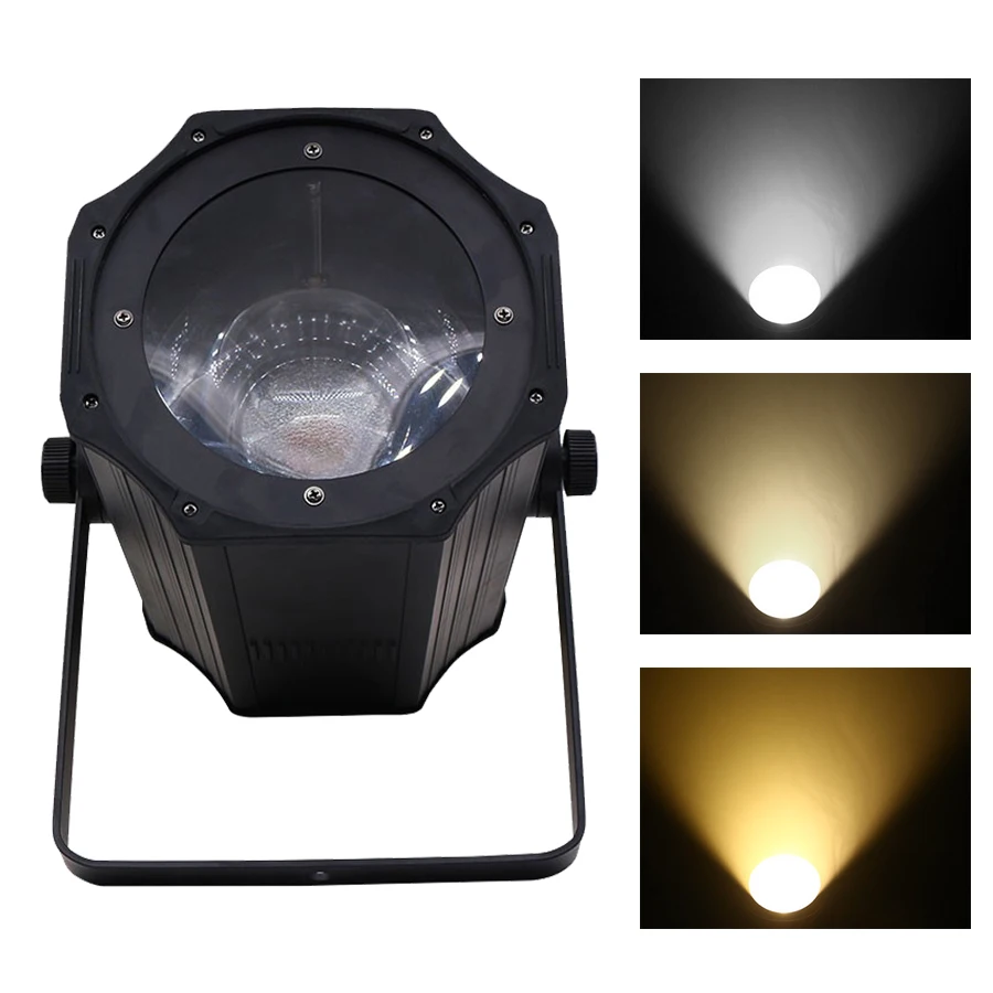 

DJ AiK 200W COB Warm White Zoom Par Light Linear ZOOM Cool White DMX512 LED Par For Stage Wedding Disco DJ 3/7 DMX Channels