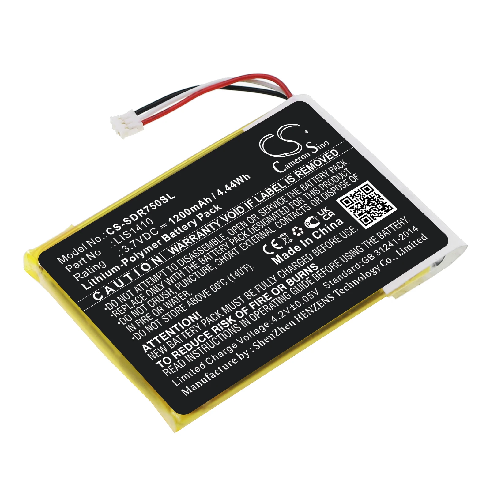 

Сменный аккумулятор CS для Sony LIS1410 LIS1410 1200mAh/WH