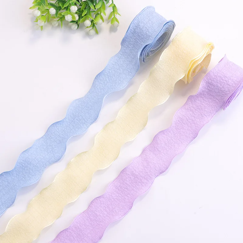 

10/20 PCS Fashion Polyester Fabric Colorful Wavy Lace Handmade 2.5CM DIY Apparel Sewing Supplies Lace Decorate Clothing Supplies