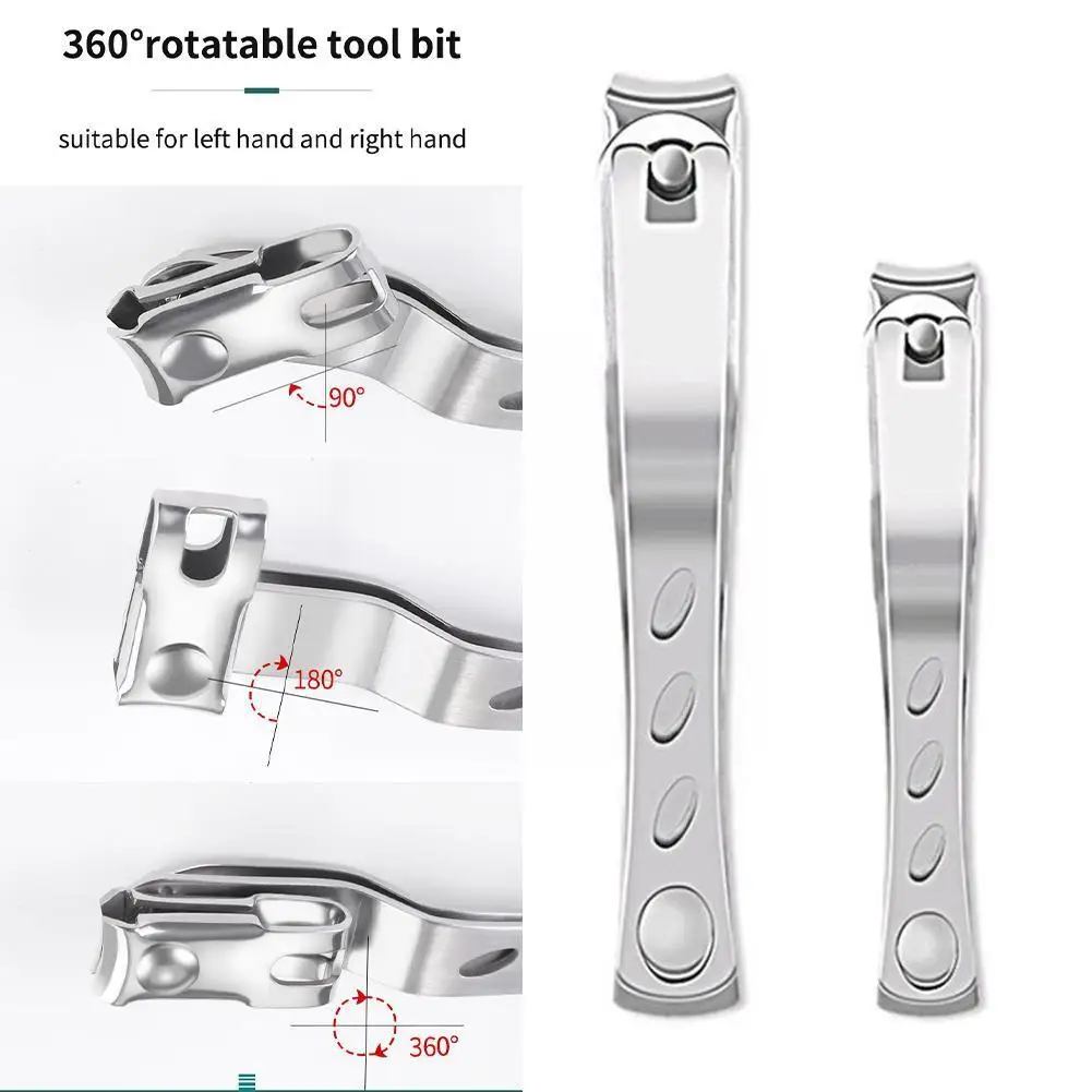 

360 Degree Rotate Swivel Fingernail Clipper Toenail Art Toe Trimmer Pedicure Cutter Manicure Tool Scissor Nail X6B9
