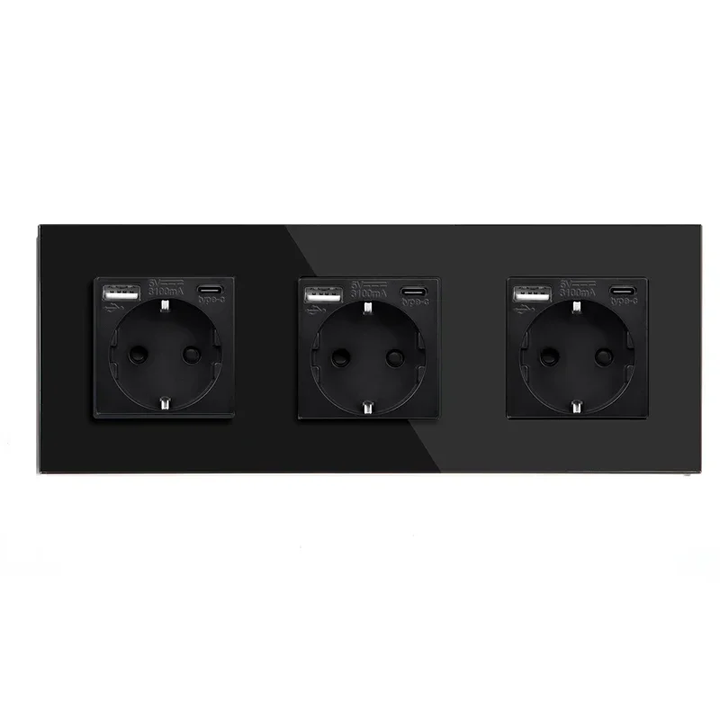 

Bingoelec Розетки с USB Type-C черные