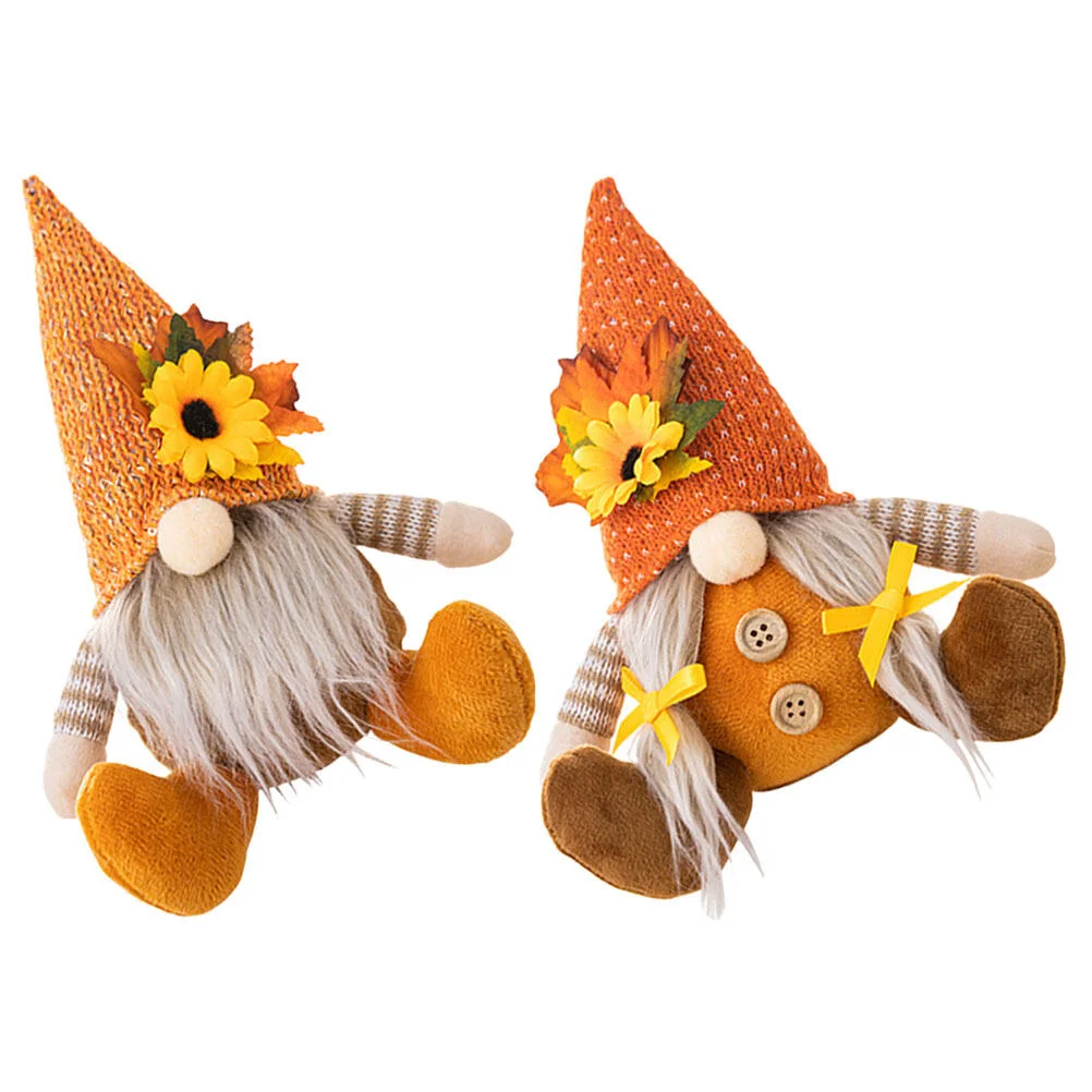 

Knitted Hat Festival Ornament Plush Baby Desktop Adornment Hanging Thanksgiving