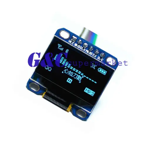 

Модуль ЖК-дисплея STM32/AVR/51, синий, 0,96 дюйма, SPI 128X64 OLED, электроника «сделай сам»