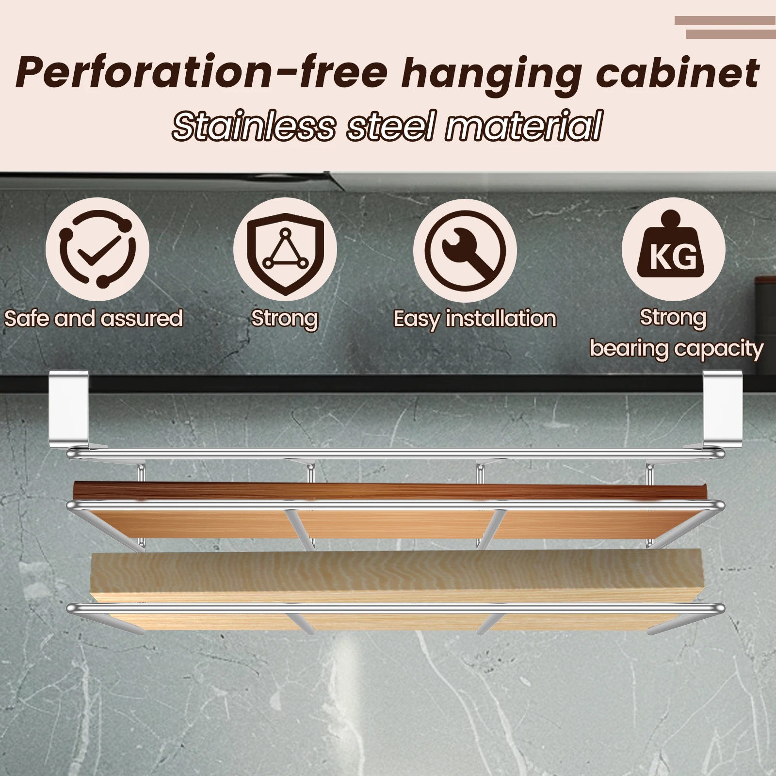 Кухонный подвесной органайзер стойка под шкафом вешалка для бумажных полотенец