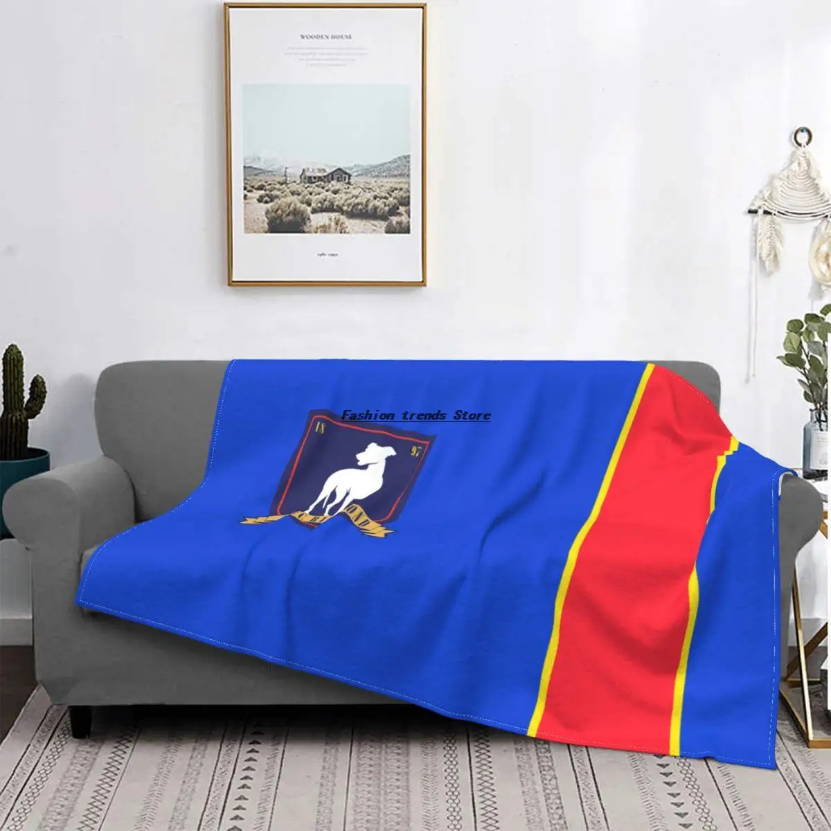 

Ted Lasso AFC Richmond Logo Blanket Fleece All Season Soccer Multi-function Super Soft Throw Blanket for Bed Office Rug Piece