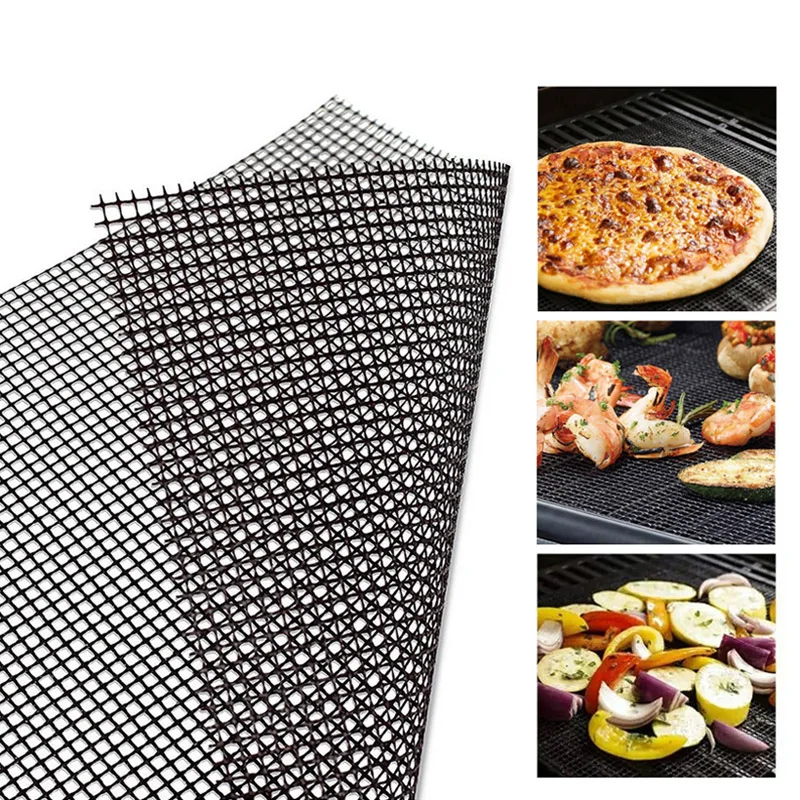 

Non-stick BBQ Grill Mat Barbecue Mat Reusable PTFE BBQ Grill Mat Mesh Grill Smoker Cooking Mat Grill Pad Liner BBQ Accessories