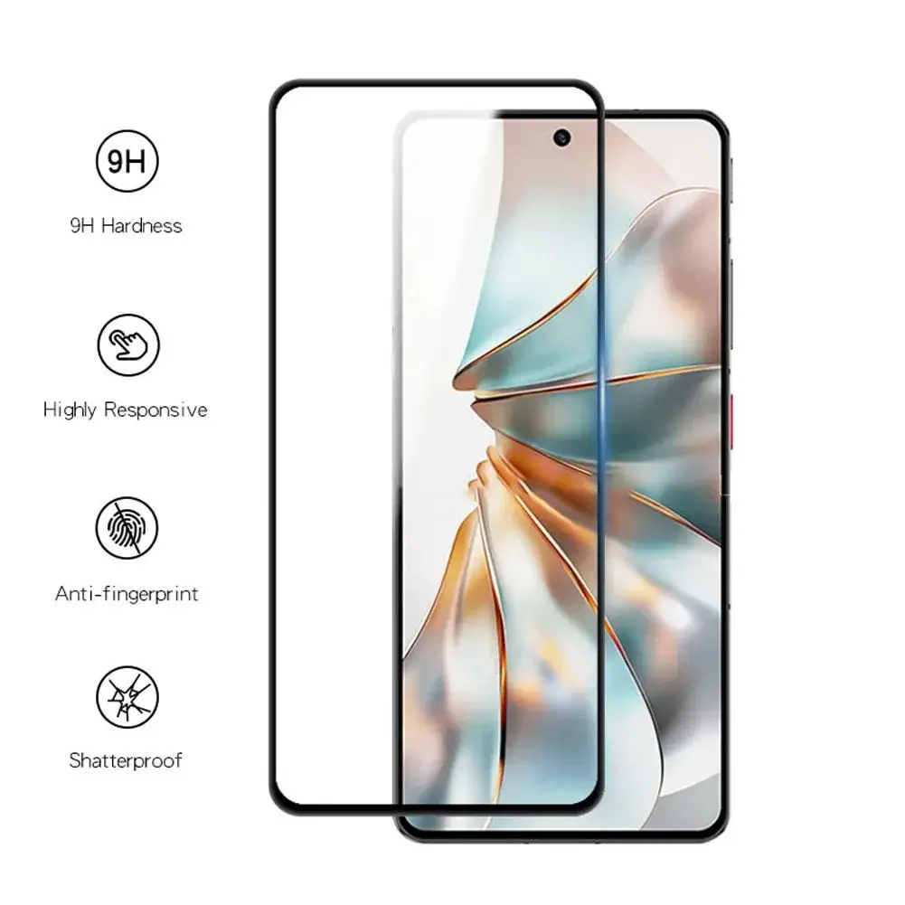 Полноэкранная закаленная пленка для Nubia Z60S Pro двухсильная стеклянная трафаретной